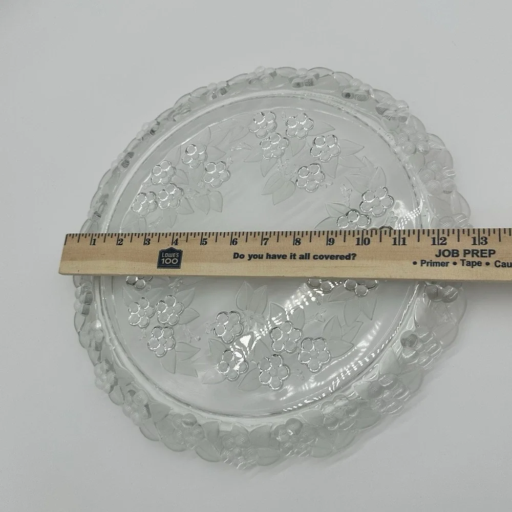 Vintage Mikasa Crystal Carmen‎ Walther Glass Serving Cake Platter